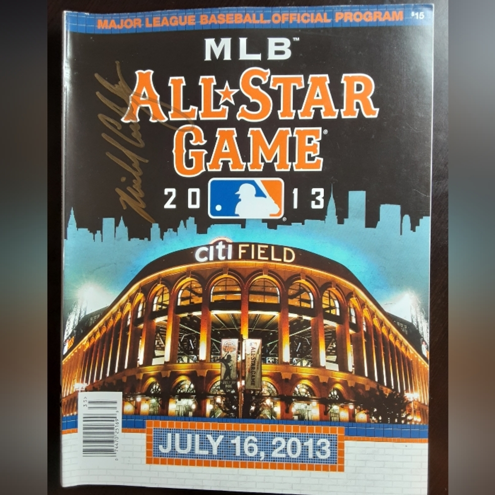 MLB All Star Game Signed Program NY Mets Michael Cuddyer Twins Rockies